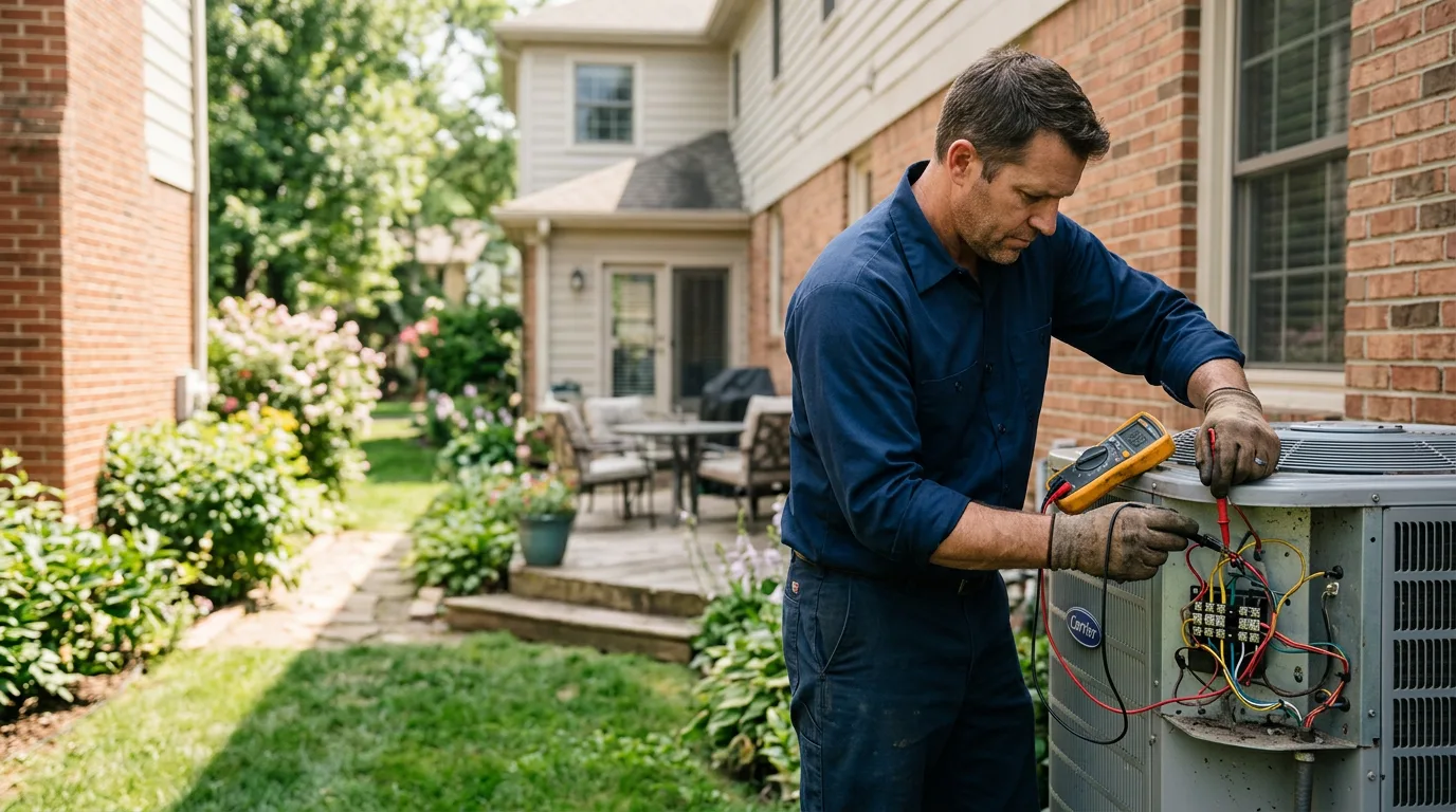 HVAC technician working near Windsor, CO